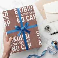 Cornhole King Wrapping Paper Roll No Cap Funny Bean Bag Toss Game