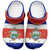 Costa Rica Clogs Shoes Heritage Palette Flag-Inspired - Wonder Print Shop