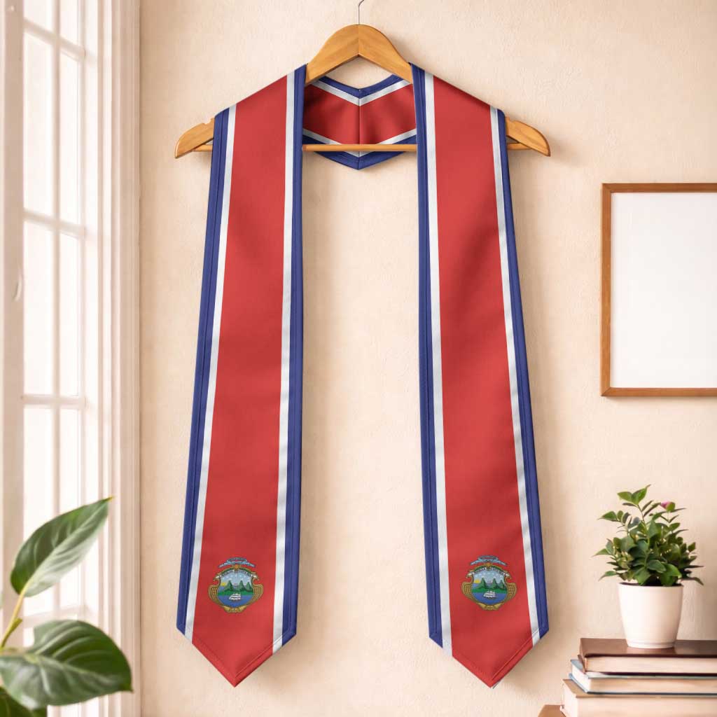 Costa Rica Graduation Stole Flag Style