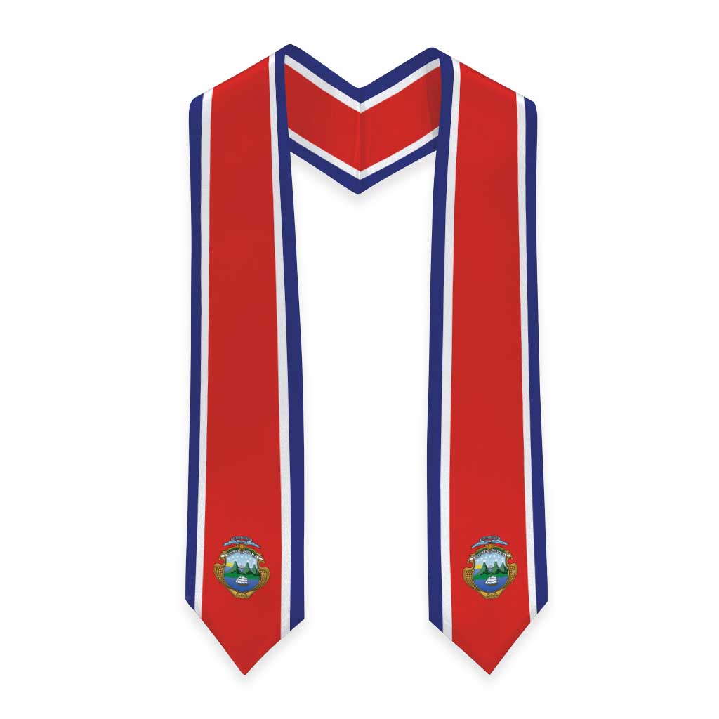 Costa Rica Graduation Stole Flag Style