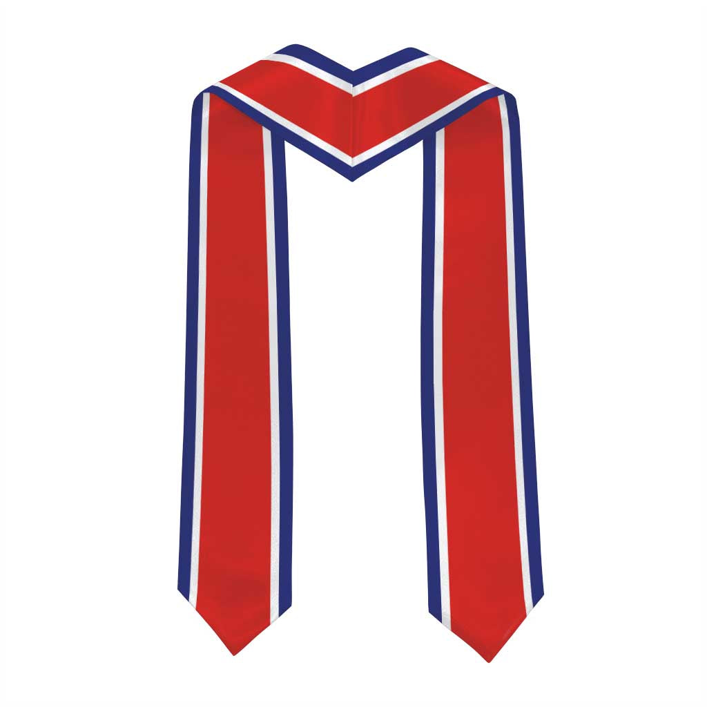 Costa Rica Graduation Stole Flag Style