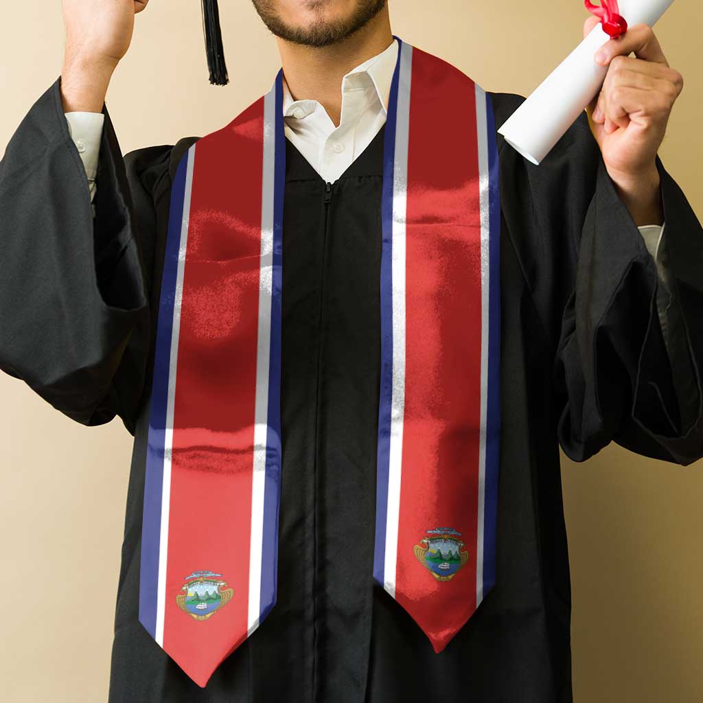 Costa Rica Graduation Stole Flag Style