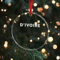 Côte D Ivoire Crystal Glass Ornament Ivory Coast Crest Football Elephant Family Matching