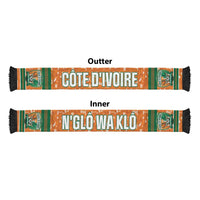 Cote d'Ivoire N'glo Wa Klo Soccer Scarf Baoule Textile Edition