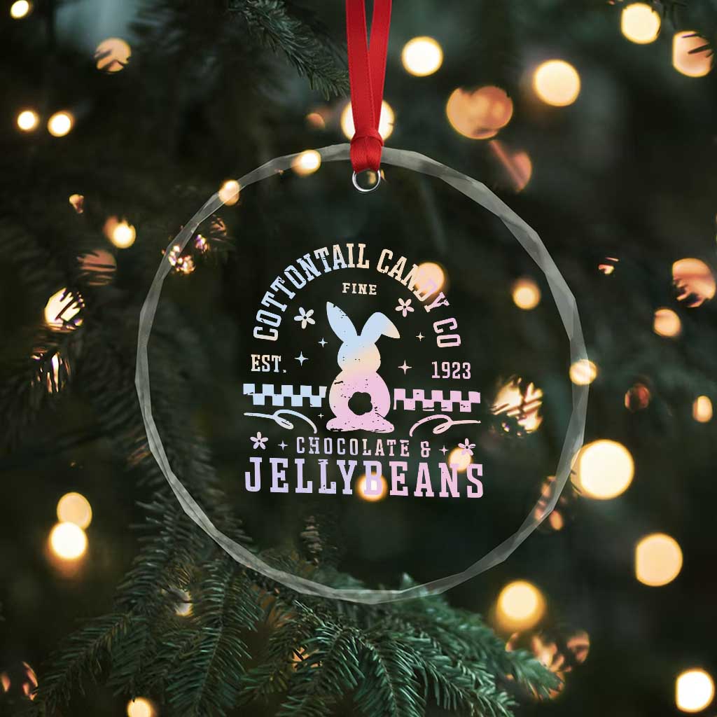 Cottontail Candy Company Easter Crystal Glass Ornament Carrot Bunny Rabbit Family Matching - Wonder Print Shop
