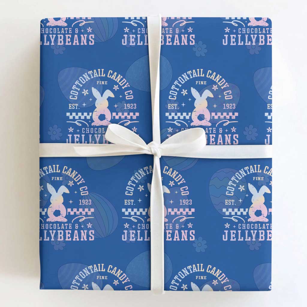 Cottontail Candy Company Easter Wrapping Paper Roll Carrot Bunny Rabbit Family Matching