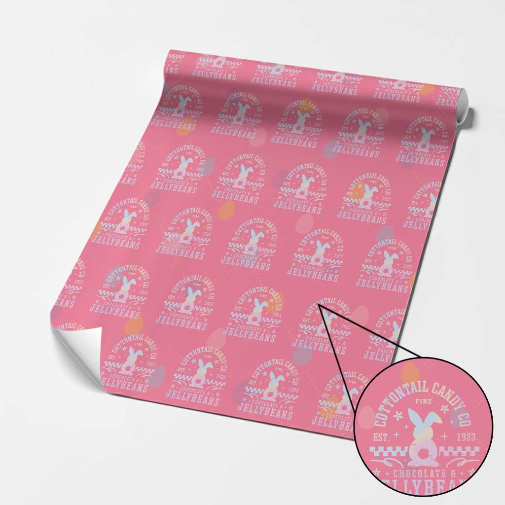 Cottontail Candy Company Easter Wrapping Paper Roll Carrot Bunny Rabbit Family Matching