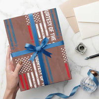 Courtesy of the Red White and Blue Wrapping Paper Roll US Military Patriotic American Flag - Wonder Print Shop