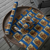 Cowboy Bigfoot Wrapping Paper Roll Funny Sasquatch Dancing Cowgirl Western Country - Wonder Print Shop