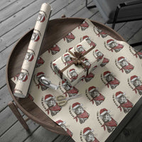 Cowboy Cat Christmas Wrapping Paper Roll Meowdy Western Rodeo - Wonder Print Shop