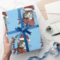 Cowboy Cat Christmas Wrapping Paper Roll Meowdy Western Rodeo - Wonder Print Shop