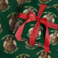 Cowboy Cat Wrapping Paper Roll You Just Yeehaw Your Last Haw - Wonder Print Shop