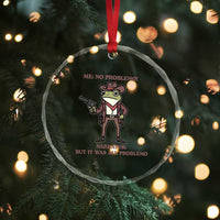 Cowboy Frog Meme Crystal Glass Ornament Funny Me No Problemo Narrator - Wonder Print Shop