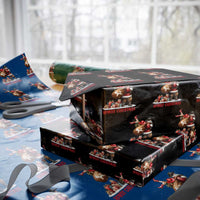 Cowboy Santa Christmas Wrapping Paper Roll Funny Western Xmas - Wonder Print Shop
