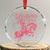 Cowboys Cry Too Crystal Glass Ornament Western Rodeo Cowgirl Cowboy Aesthetic Pink - Wonder Print Shop