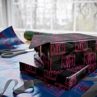 Cowgirl Breast Cancer Wrapping Paper Roll Beautiful Day To Kill Cancer Vintage Western Pink - Wonder Print Shop