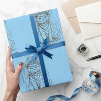 Cowgirl Bride Cat Wrapping Paper Roll Vintage Cow Cat Rodeo Bachelorette