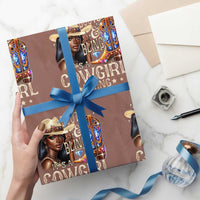 Cowgirl Wrapping Paper Roll Boots & Bling Its A Cowgirl Thing Melanin Rodeo - Wonder Print Shop