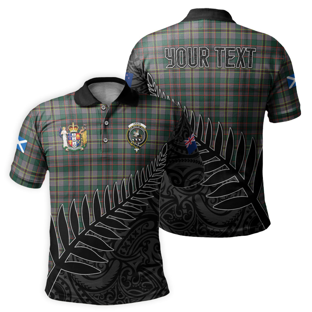 craig-ancient-tartan-family-crest-golf-shirt-with-fern-leaves-and-coat-of-arm-of-new-zealand-personalized-your-name-scottish-tatan-polo-shirt