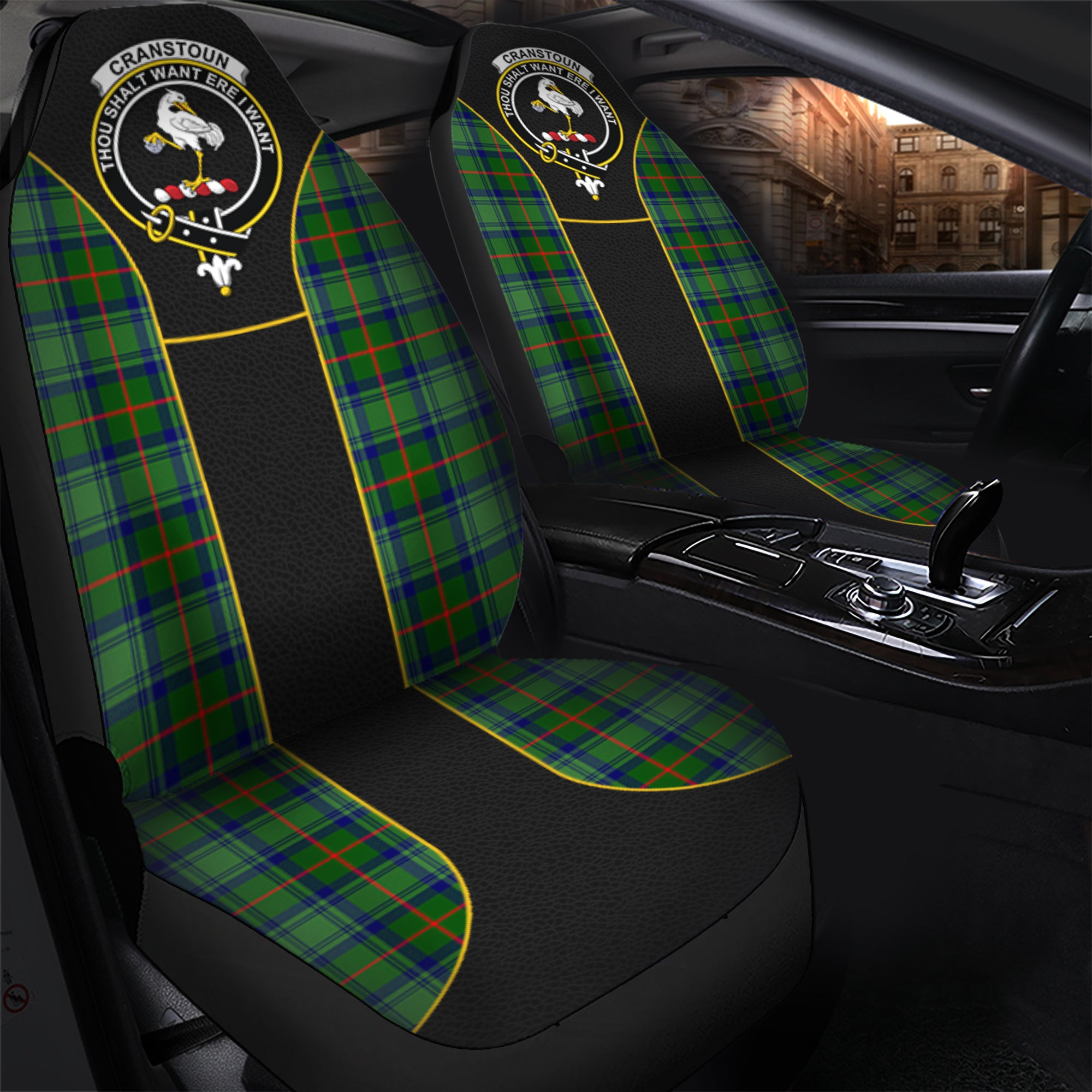scottish-cranstoun-tartan-crest-car-seat-cover-special-style