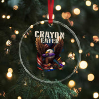 Crayon Eater Crystal Glass Ornament Funny Eagle 250th Anniversary Veterans Gifts TS10