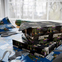 Crayon Eater Wrapping Paper Roll Funny Bulldog Military Corps Proud Soldier Family - Wonder Print Shop