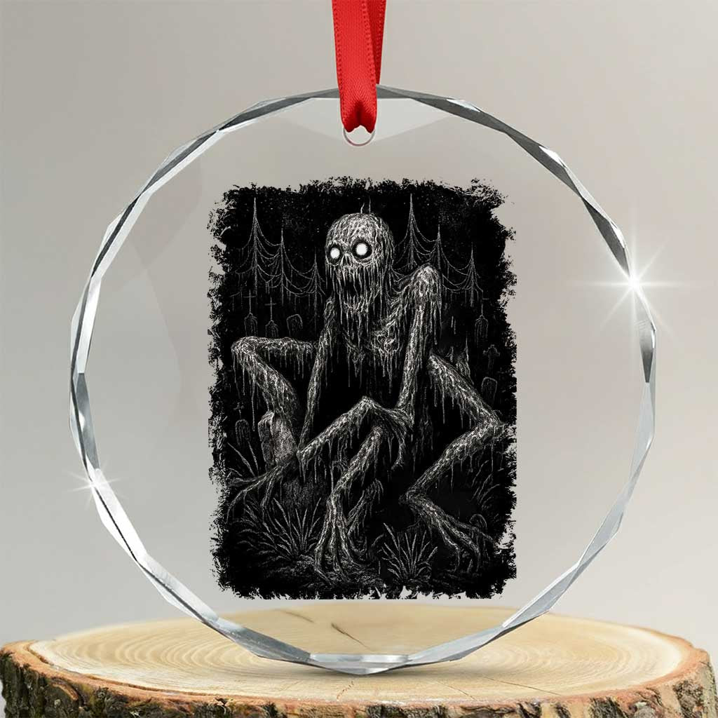 Creepy Rake Crystal Glass Ornament Creepypasta Cryptid Series Alt Goth Grunge Horror Aesthetic TS10