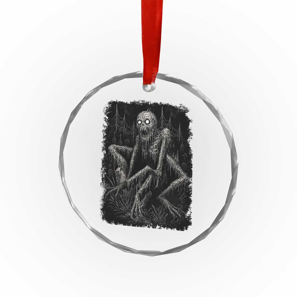 Creepy Rake Crystal Glass Ornament Creepypasta Cryptid Series Alt Goth Grunge Horror Aesthetic TS10