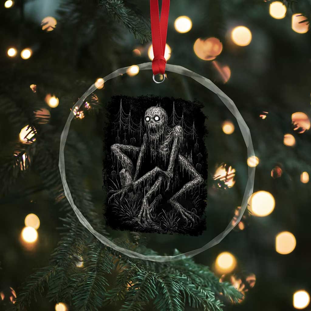Creepy Rake Crystal Glass Ornament Creepypasta Cryptid Series Alt Goth Grunge Horror Aesthetic TS10