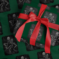 Creepy Rake Wrapping Paper Roll Creepypasta Cryptid Series Alt Goth Grunge Horror Aesthetic - Wonder Print Shop
