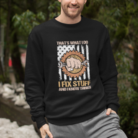 Handyman Sweatshirt Ask Grandpa Anything Funny Fathers Day Tee - Wonder Print Shop