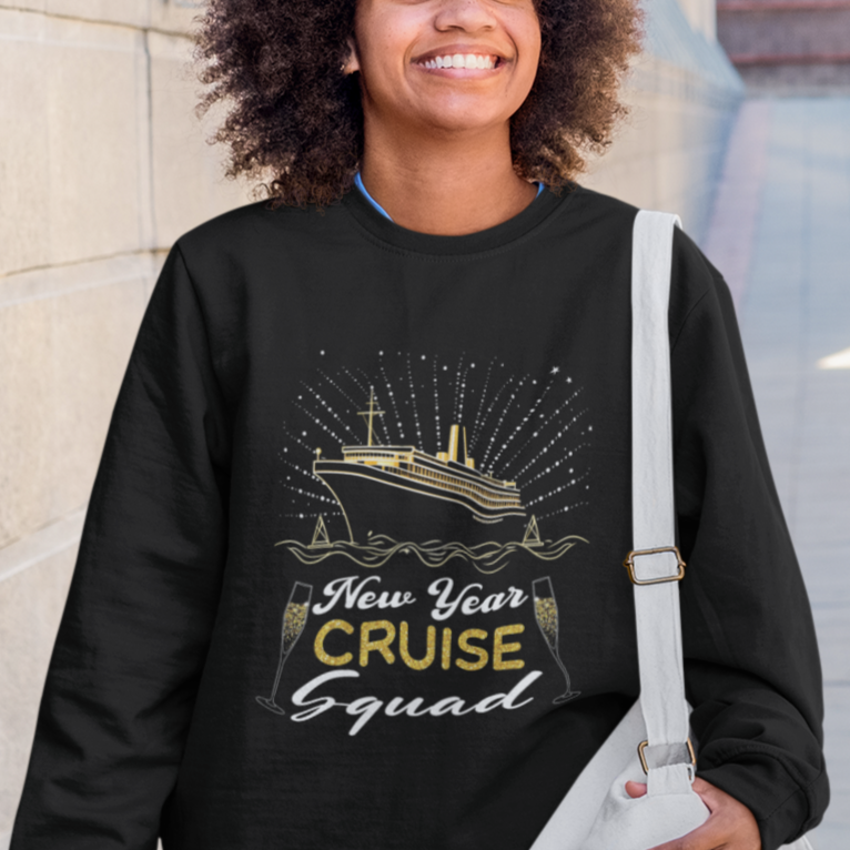 Happy New Year Cruise Family Lucky Firework Sweatshirt - Wonder Print Shop
