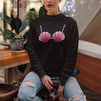 Mermaid Pearl Sea Shell Bra Costume Sweatshirt - Wonder Print Shop