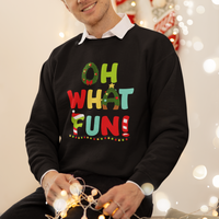 Oh What Fun Christmas Tree Candy Cane Sweatshirt - Wonder Print Shop