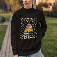 100th Day Of School Sweatshirt I Can't Beelieve It is 100 Days Smarter Funny Bee - Wonder Print Shop