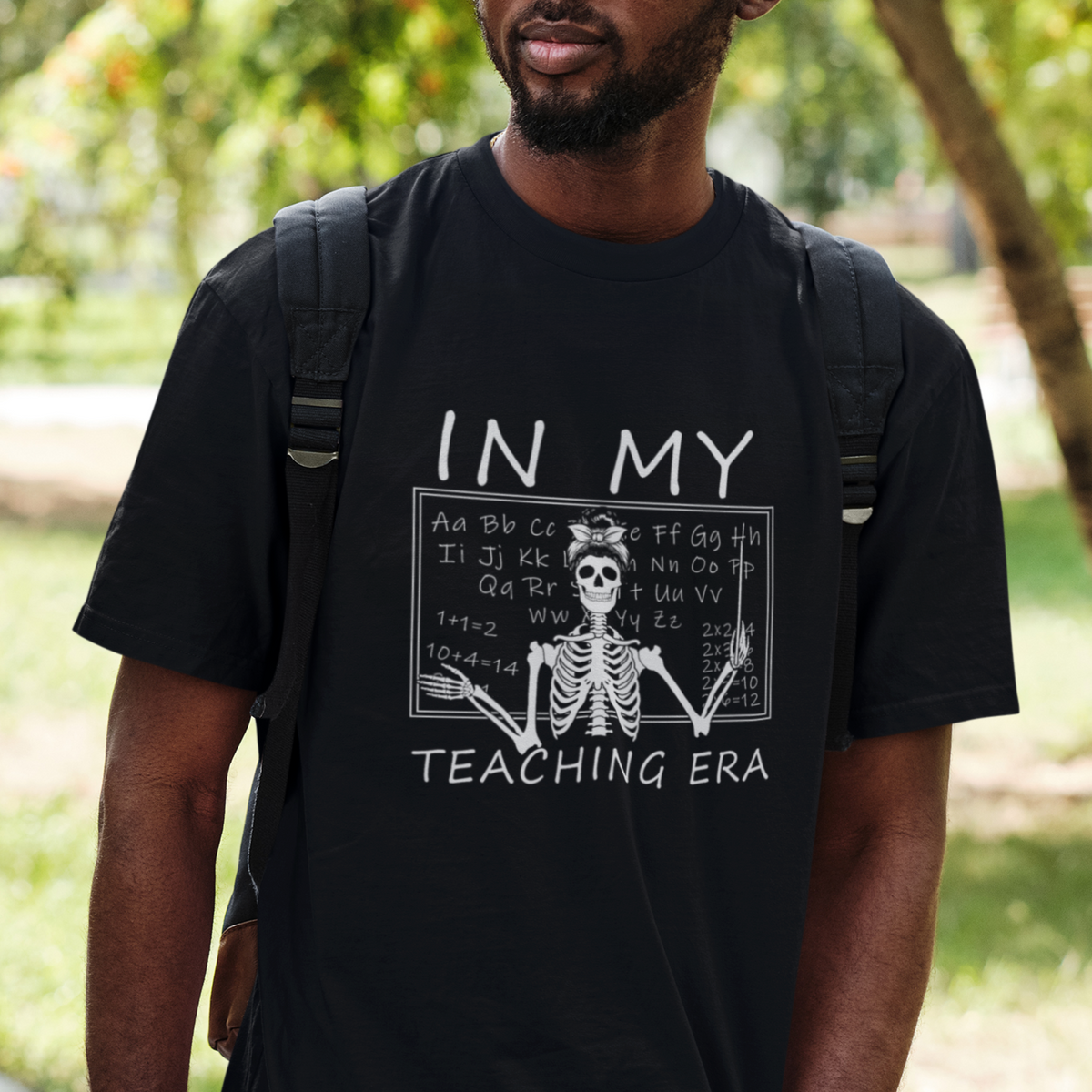 Funny Skeleton Teacher T Shirt In My Teaching Era Back To School - Wonder Print Shop