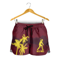 Cricket 2026 West Indies Shorts for Women WI Tropical Version