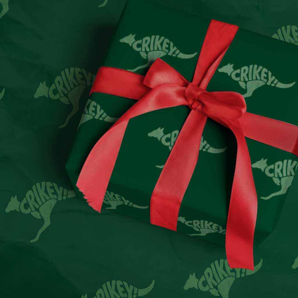 Crikey Australian Kangaroo Oz Slang Australia Wrapping Paper Roll
