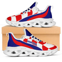 Croatia 2026 Football Clunky Sneakers Go Hrvatska Checkerboard Curve Stylized - Wonder Print Shop