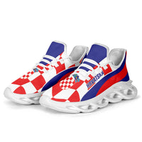 Croatia 2026 Football Clunky Sneakers Go Hrvatska Checkerboard Curve Stylized - Wonder Print Shop