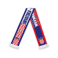 Croatia 2026 Football Soccer Scarf Go Hrvatska Checkerboard Style