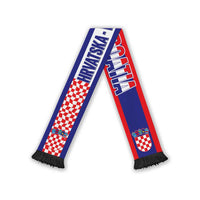 Croatia 2026 Football Soccer Scarf Go Hrvatska Checkerboard Style