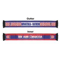 Croatia 2026 Football Soccer Scarf Go Hrvatska Checkerboard Style