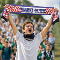 Croatia 2026 Football Soccer Scarf Go Hrvatska Checkerboard Style