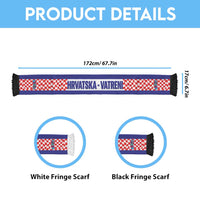 Croatia 2026 Football Soccer Scarf Go Hrvatska Checkerboard Style