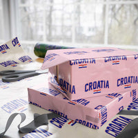 Croatia Flag Wrapping Paper Roll Vintage Hrvatska Flag Zagreb Croatian Jersey Retro