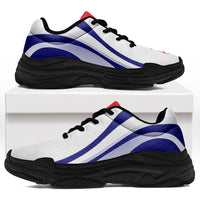 Croatia Football Chunky Sneakers Flag-Inspired Curve Style