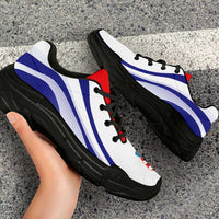 Croatia Football Chunky Sneakers Flag-Inspired Curve Style