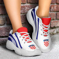Croatia Football Chunky Sneakers Flag-Inspired Curve Style