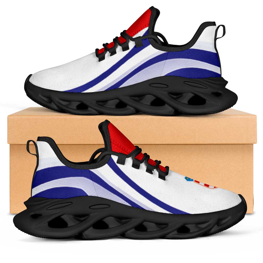 Croatia Football Clunky Sneakers Flag-Inspired Curve Style